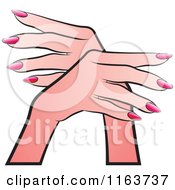 Clipart Of Female Hands 3 Royalty Free Vector Illustration