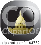 Clipart Of A Washington Capitol Building Landmark Icon Royalty Free Vector Illustration