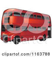 Poster, Art Print Of Red Double Decker Bus With Tinted Windows