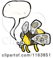 Cartoon Of A Talking Bee Royalty Free Vector Illustration