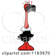 Cartoon Of A Loving Vulture Mascot Royalty Free Vector Clipart by Cory Thoman