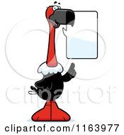 Cartoon Of A Talking Vulture Mascot Royalty Free Vector Clipart by Cory Thoman