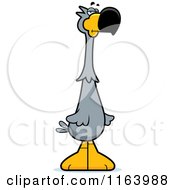 Cartoon Of A Skeptical Dodo Bird Mascot Royalty Free Vector Clipart