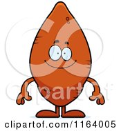 Cartoon Of A Happy Sweet Potato Mascot Royalty Free Vector Clipart by Cory Thoman