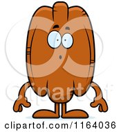 Poster, Art Print Of Surprised Pecan Mascot