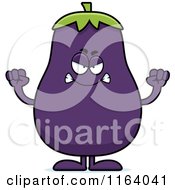 Poster, Art Print Of Mad Purple Eggplant Mascot