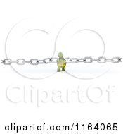 Clipart Of A 3d Tortoise Connecting Chain Links Together Royalty Free CGI Illustration