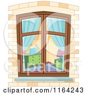 Poster, Art Print Of View Through A Window On A Bedroom