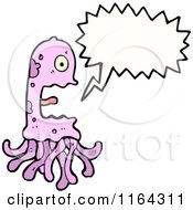 Poster, Art Print Of Talking Pink Jellyfish