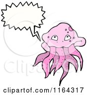 Poster, Art Print Of Talking Pink Jellyfish