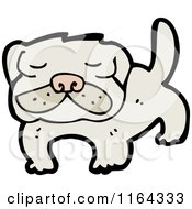 Cartoon Of A Bulldog Royalty Free Vector Illustration