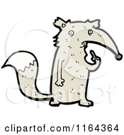 Cartoon Of A Wolf Royalty Free Vector Illustration