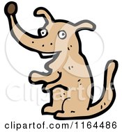 Cartoon Of A Dog Royalty Free Vector Illustration