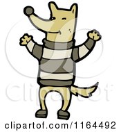 Cartoon Of A Dog Royalty Free Vector Illustration