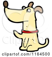 Cartoon Of A Dog Royalty Free Vector Illustration