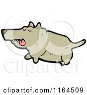 Cartoon Of A Dog Royalty Free Vector Illustration