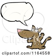 Cartoon Of A Talking Dog Royalty Free Vector Illustration