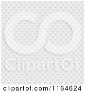 Clipart Of A White Abstract Metal Texture With A Diamond Pattern Royalty Free Vector Illustration