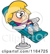 Poster, Art Print Of Stubborn Girl In A Dentist Chair