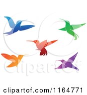 Poster, Art Print Of Colorful Hummingbirds 2