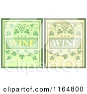 Poster, Art Print Of Green Wine Menu Covers