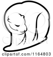 Clipart Of A Polar Bear 5 Royalty Free Vector Illustration