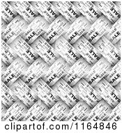 Poster, Art Print Of Black And White Weaved Sale Pattern