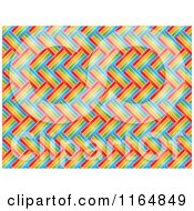 Poster, Art Print Of Black And White Weaved Colorful Lines Pattern