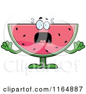 Poster, Art Print Of Screaming Watermelon Mascot