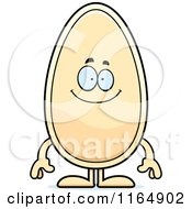 Cartoon Of A Happy Seed Mascot Royalty Free Vector Clipart