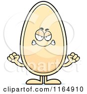 Cartoon Of A Mad Seed Mascot Royalty Free Vector Clipart