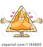 Cartoon Of A Loving Nacho Mascot Royalty Free Vector Clipart