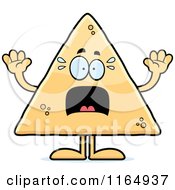 Poster, Art Print Of Scared Tortilla Chip Mascot