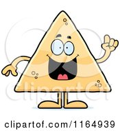 Tortilla Chip Mascot With An Idea