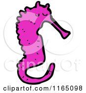 Poster, Art Print Of Pink Seahorse
