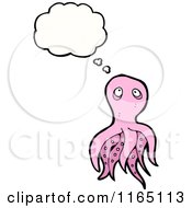 Poster, Art Print Of Thinking Pink Octopus