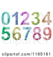 Poster, Art Print Of 3d Colorful Numbers Composed Of Small Digits