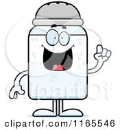 Salt Shaker Mascot With An Idea