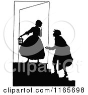 Poster, Art Print Of Silhouetted Couple On Steps