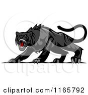 Poster, Art Print Of Aggressive Black Panther