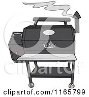 Poster, Art Print Of Smoking Grey Pellet Grill