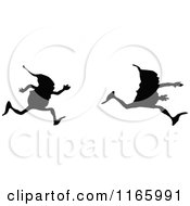 Poster, Art Print Of Silhouetted Gnome Boys Running