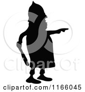 Poster, Art Print Of Silhouetted Police Man Pointing