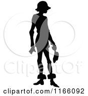 Poster, Art Print Of Silhouetted Man Holding His Hat