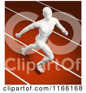 Poster, Art Print Of Runners Body On A Track