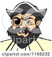 Cartoon Of A Pirate Avatar Royalty Free Vector Clipart by Cartoon Solutions