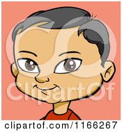 Poster, Art Print Of Asian Boy Avatar Over Pink