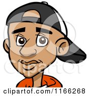 Poster, Art Print Of Black Teenage Boy Avatar With A Hat