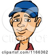 Cartoon Of A Man Wearing A Baseball Cap Avatar Royalty Free Vector Clipart