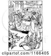 Poster, Art Print Of Retro Vintage Black And White Medieval Wedding